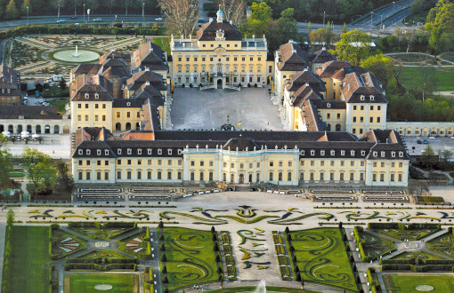 Residenzschloss Ludwigsburg aus der Luft